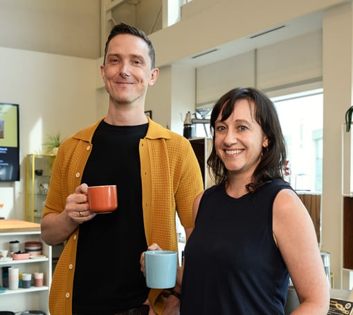 Jennifer and Wes Farnell - Co-owners of Eight Ounce Coffee