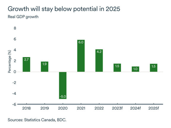 MEL December 2024 graph: Real GDP growth