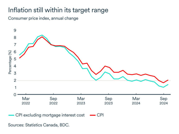 MEL December 2024 graph: Consumer price index