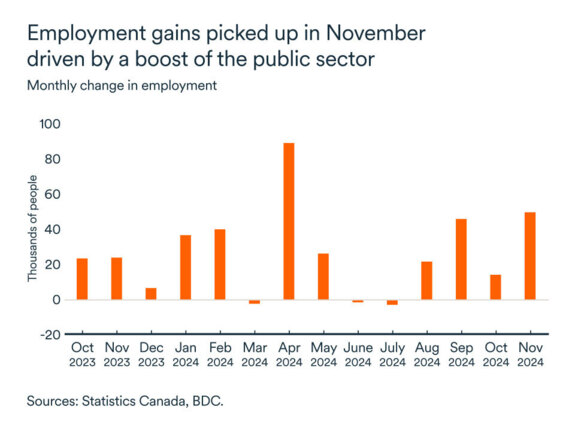 MEL December 2024 graph: Employment