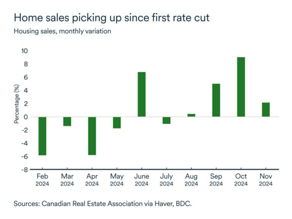 MEL January 2025 graph: Housing sales