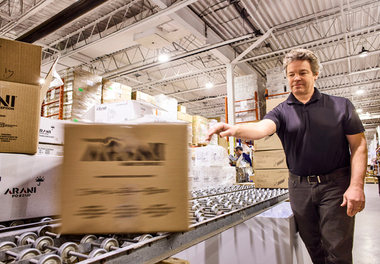 Entrepôt de l'entreprise Arani.